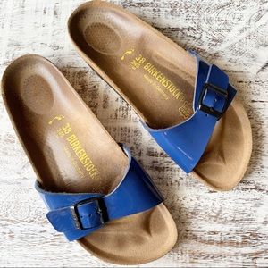 Birkenstock Madrid blue sandals sz L7
